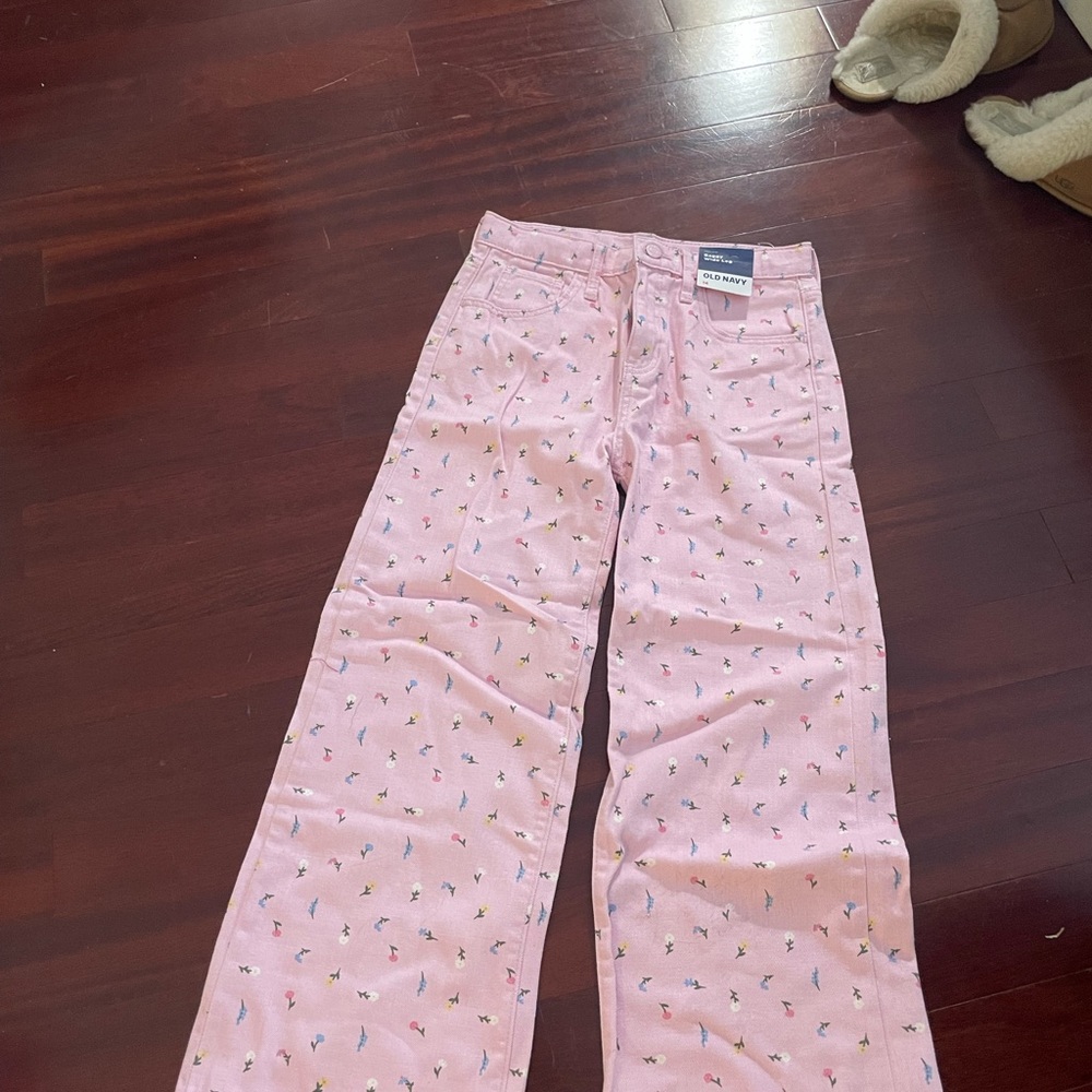 Pink Kids jeans with Fun Print
